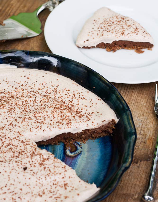 Chocolate Pie with Walnut Crust